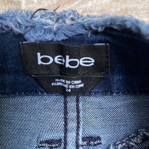 Bebe Denim Mini Skirt Size 24 (00) - Picture 4 of 5